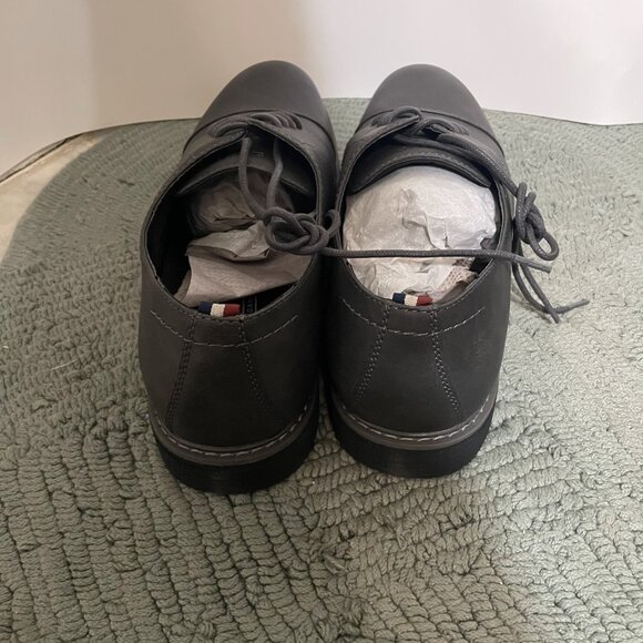 Izod Mens Size 11.5M IKE Charcoal Cap Toe Oxfords New Men's Shoes Memory Foam - Picture 4 of 6